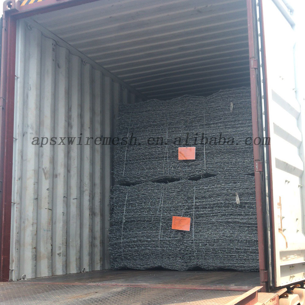 2m X 1m X 1m Gabion Box For Stone Wall Construction