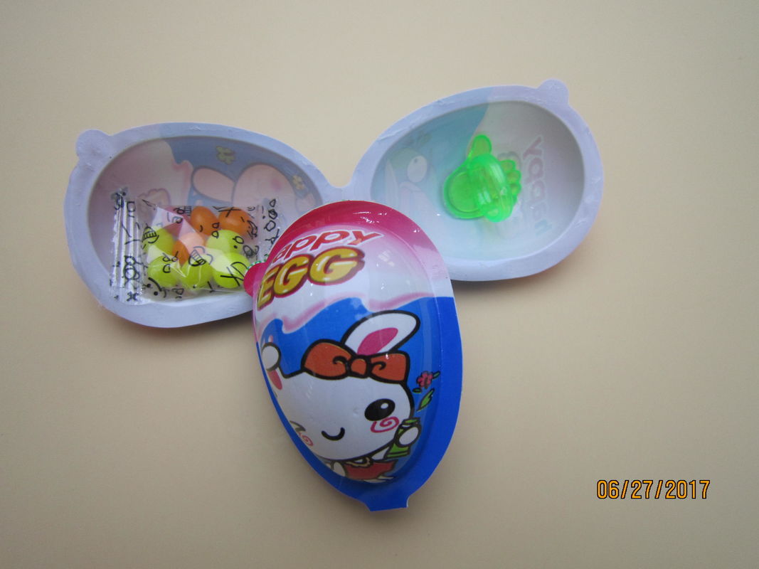 Happy Egg Jelly bean with funny toy / Novelty egg shape candy packed in