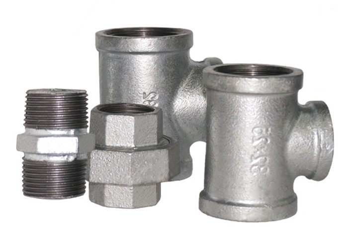 3/4 Inch Plumbing Union Fitting GI Equal Tee Beaded Type