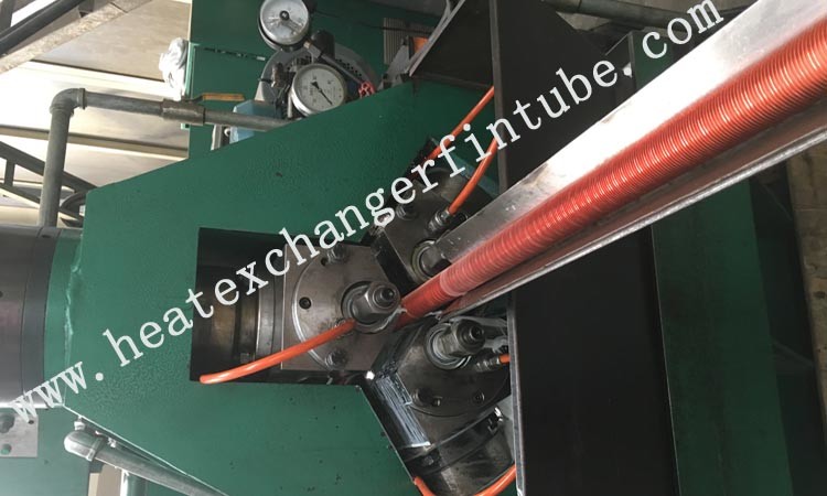 11FPI Extruded Fin Tube Machine , SB111 C12200 Extrusion Copper HIGH Fin Heating Coils