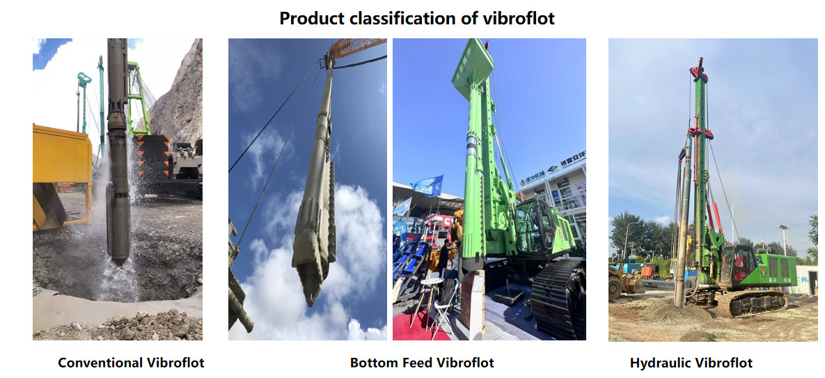Hydraulic Vibroflot With 176 KW Engine Power Refitted To Rig Key To Successful Ground Improvement