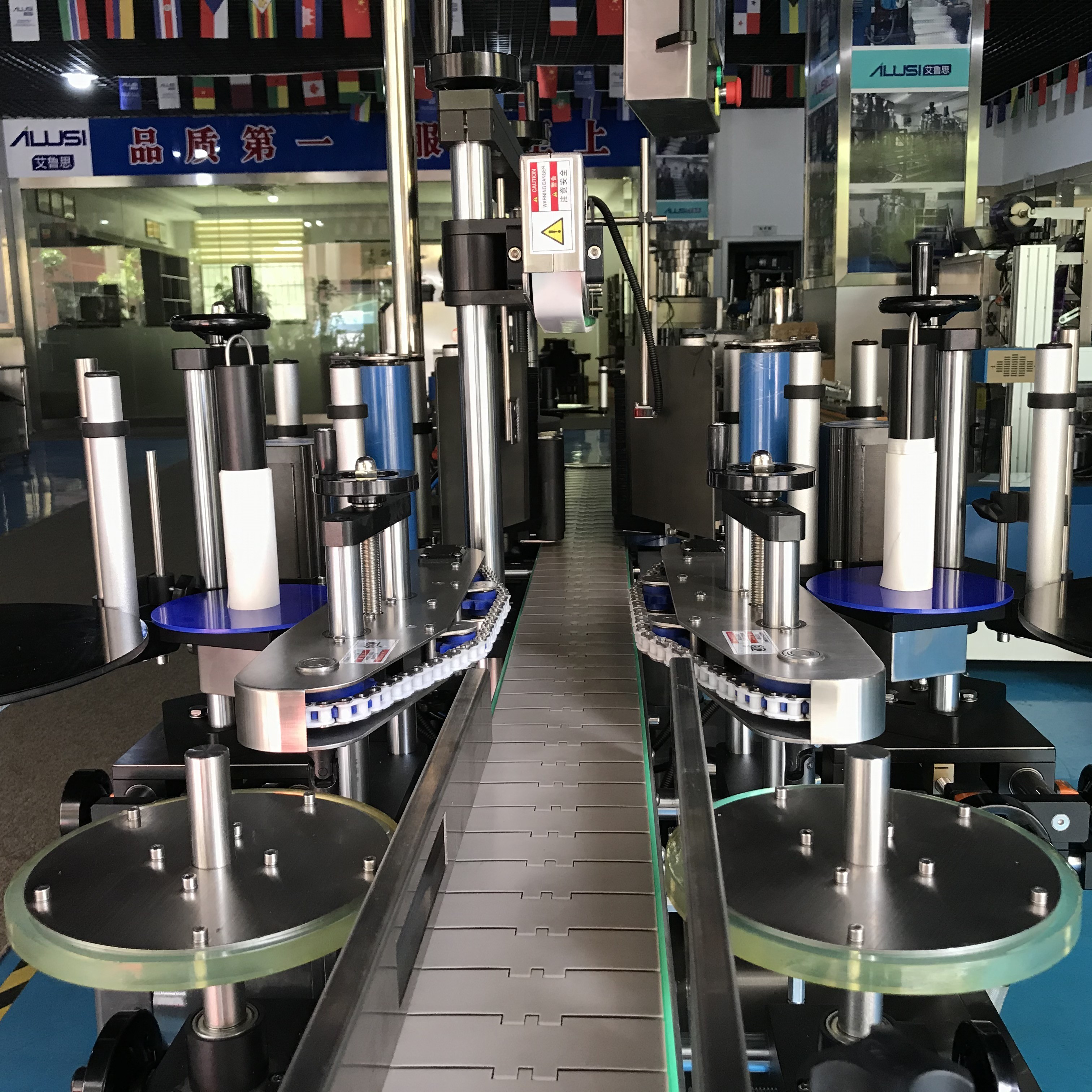 380V 50/60HZ Rotary Sticker Labeling Machine 370mm Label diameter