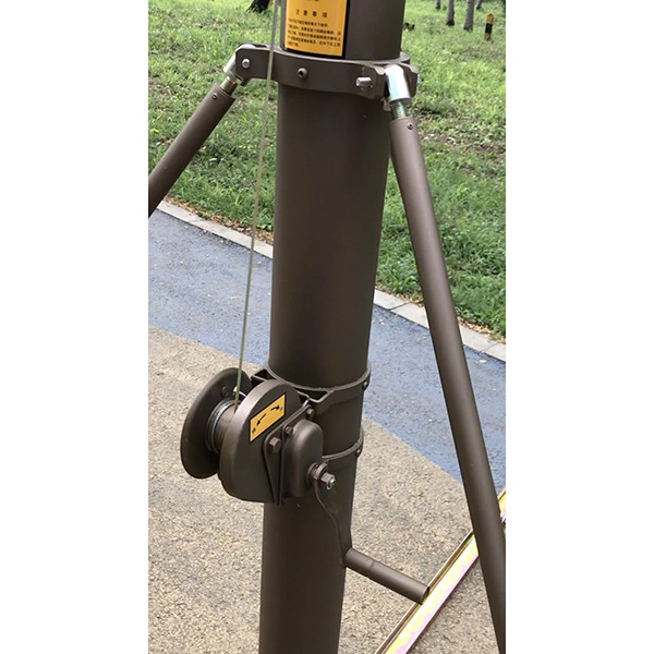 10m manual crank lifting telescopic mast-aluminum materials-telescoping mast-antenna mast
