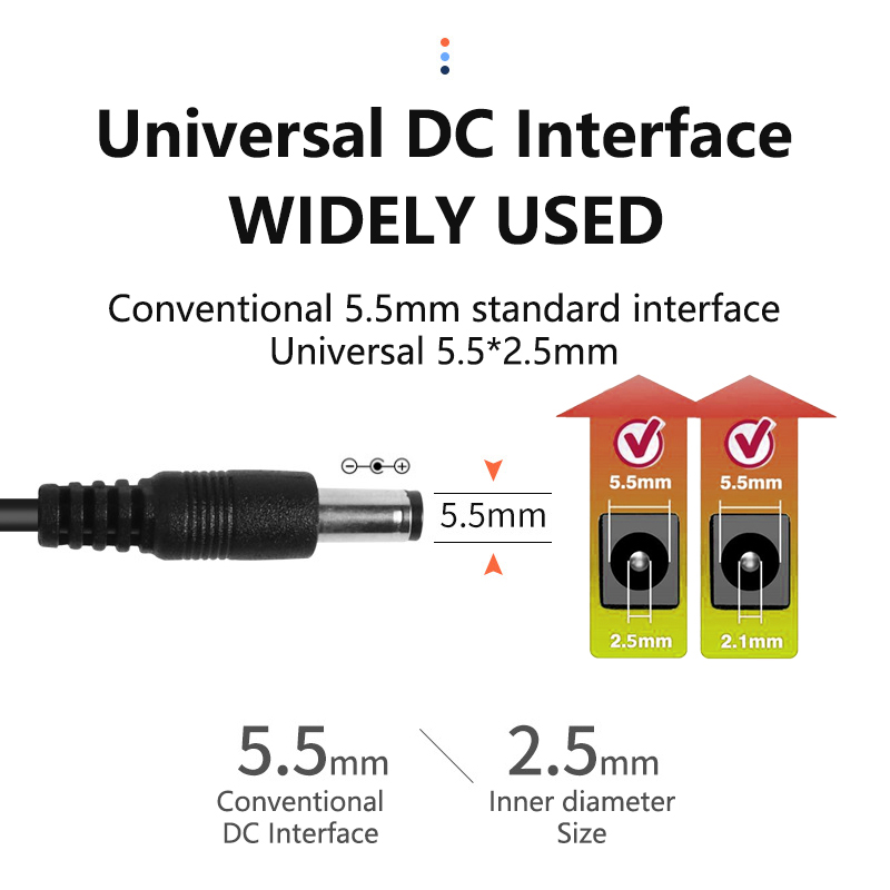 100-240V AC to DC 12V Wall Plug Desktop Type 5.5*2.5m Power Supply 1A 2A 3A 5A 6A 7A 10A