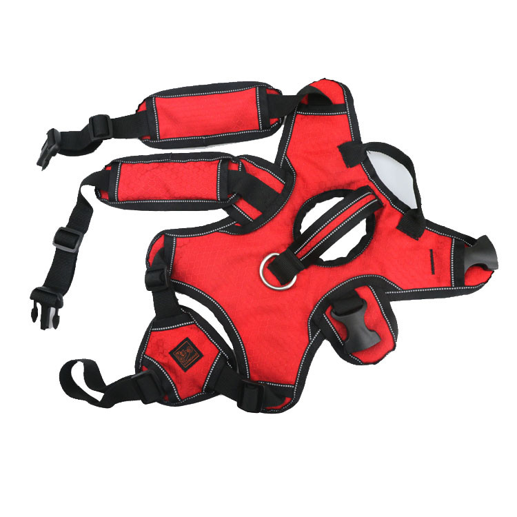 Tactical Chest Tightening Dog Harness Reflective No Pulling Front Clip