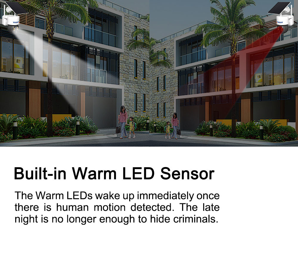 2K Battery AI Human Detection Solar WiFi Camera
