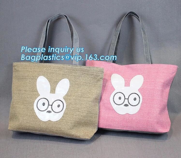 Natural Burlap Tote Shopping Bags Reusable Jute Bags with Full Gusset with Handles Laminated Interior tote shopper pack
