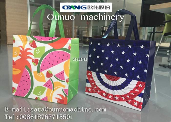Durable 25-35pcs / min Auto Non Woven Bag Making Machine With High Daily Output