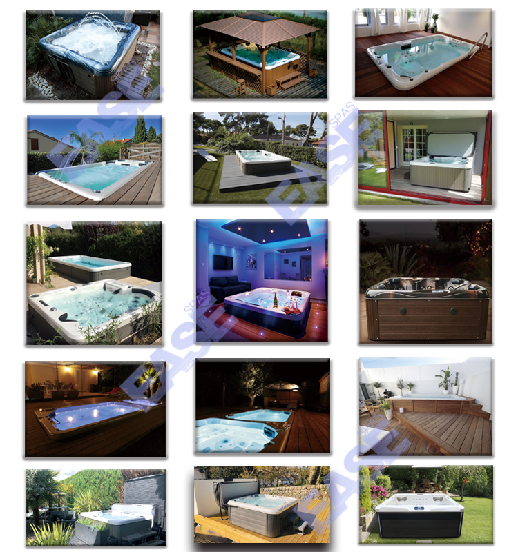 Luxury High End Massage Whirlpool Hot Tub 124 Jets For Jacuzzi