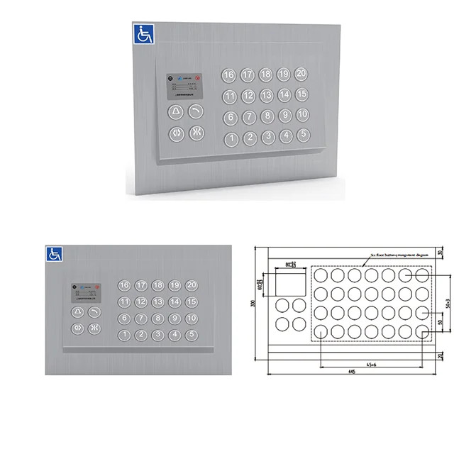 Elevator Accessible Control Operating Panel Disabled COP Elevator Parts