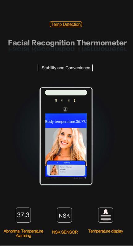 XP2020 Face Recognition Temperature Thermometer