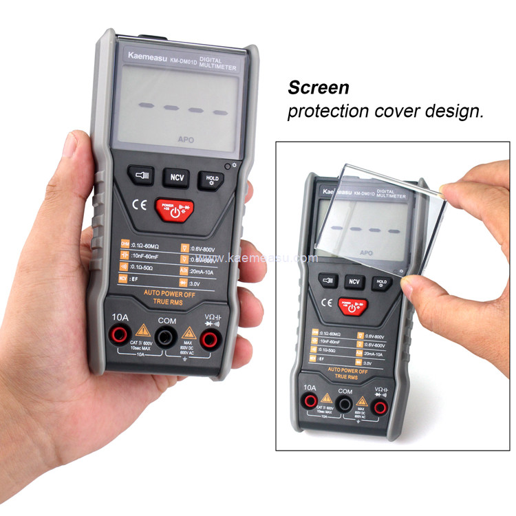 Kaemeasu 01D Digital Multimeter Handheld 6000 Counts NCV Function Clamp Meter