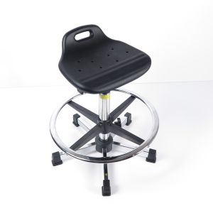 Industrial Ergonomic Lab Stool Chair Anti Static PU Foaming For Factory Worker