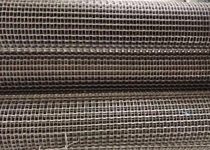 Horseshoe Wire Mesh Belt Flat Carrying Surface Excellent Air Circulation For Drying
