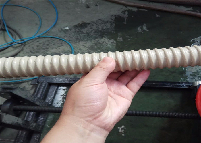 PE Granules Cable Sheathing Machine , 37KW Spiral Pipe Making Machine