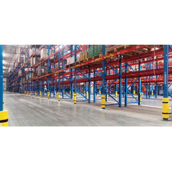 Heavy Duty Pallet Rack Protector Warehouse Pallet Rack Column Protection Flexible Plastic Guard Upright Protector