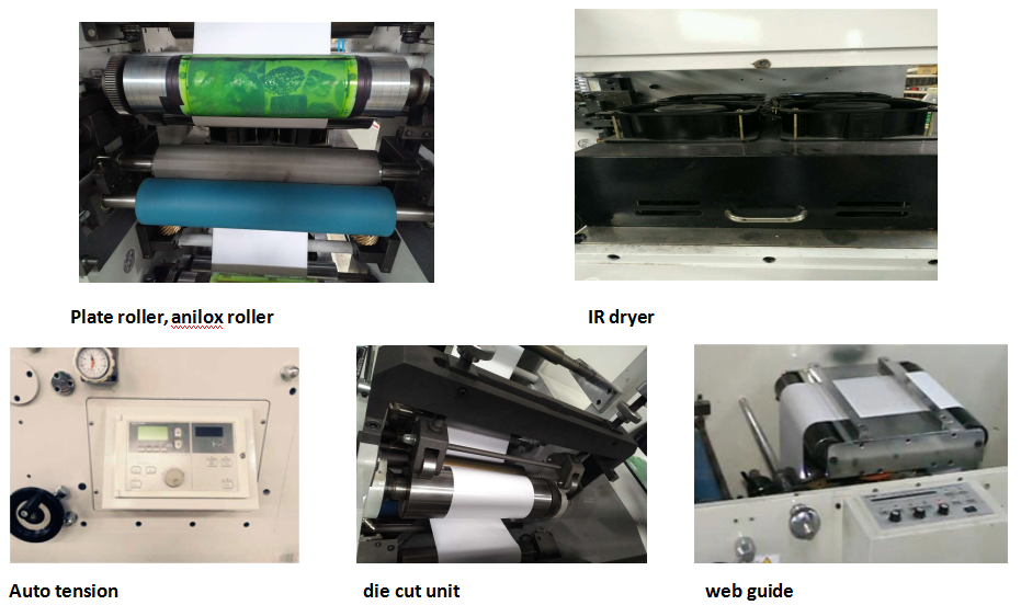 Automatic Label Flexo Printing Machine 5 Colors 380V