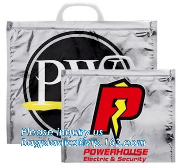 custom bulk waterproof large soft folding food delivery picnic lunch tote grocery cooler bag aluminum foil thermal bags
