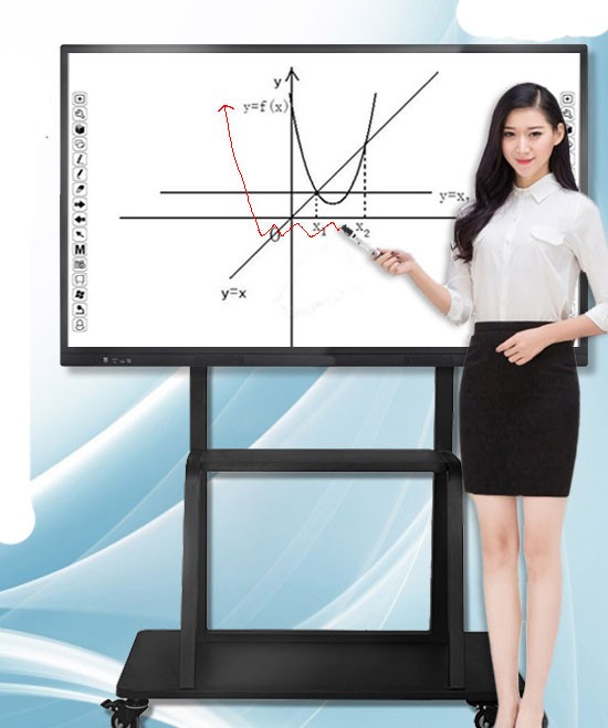 UHD 75" inch LCD LED touchscreen Android Monitor interactive whiteboard touch screen display PC kiosk support HDM1 DP VGA inputs