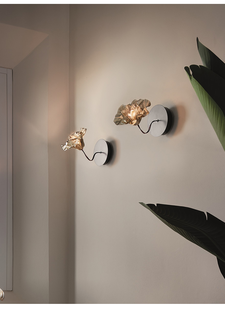 Replica Design Art Decor Acrylic Wall Lamp for Bedroom Kids' Room Hotel Aisle Petal Wall Lamp(WH-OR-240)