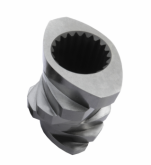 Tube Extruder Machine 92mm OD Extruder Screws And Barrels Metal Color High Self Cleaning Performance Ppr Pipe Extruder
