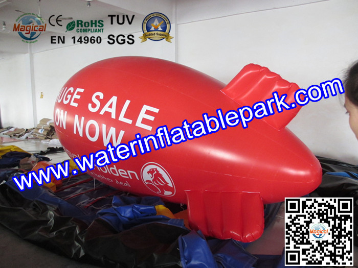 Promotional Blimps Inflatable Advertising Inflatable Blimp 0.18mm PVC UL / CE