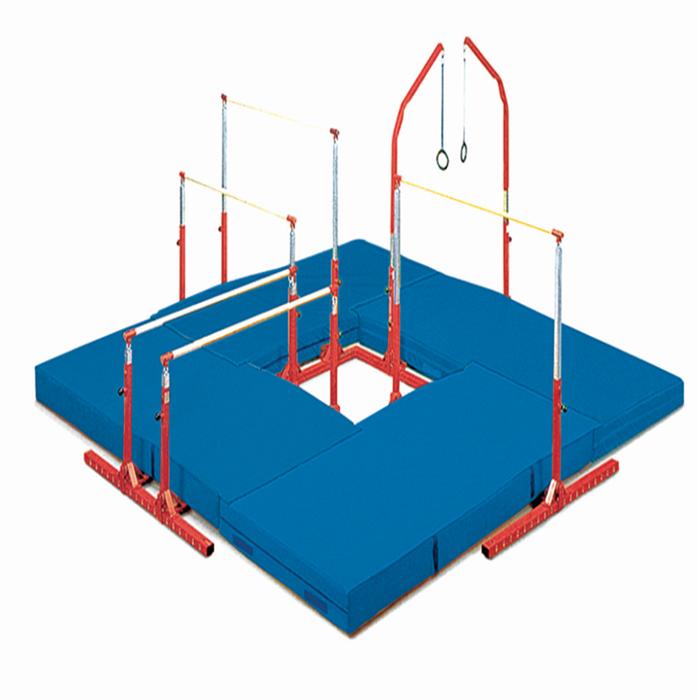 Customized Logo Availabled Ash Wood Steel Children Parallel Bars for Indoor Training