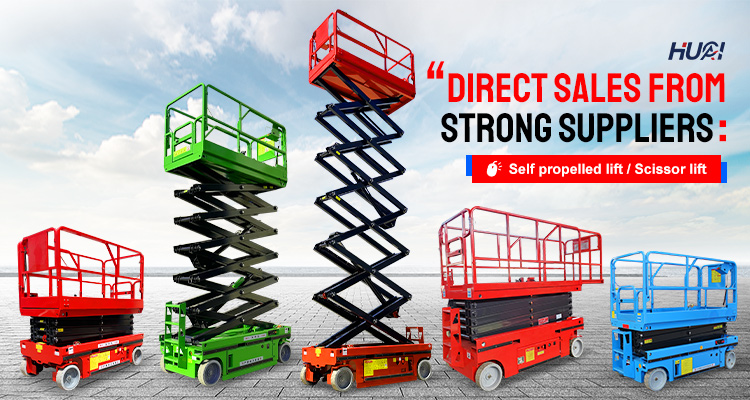 320kg Weight Rough Terrain Scissor Lift Platform With High Operating Efficiency Made