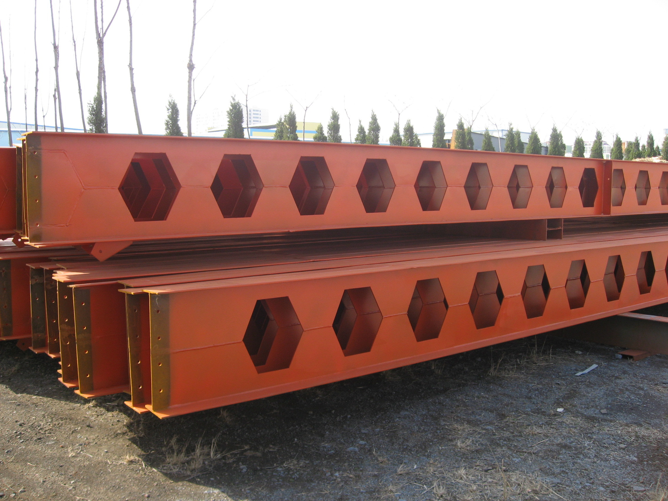 Welders Processed Honeycomb Steel Beam Fabrication Service Custom Structural Metal