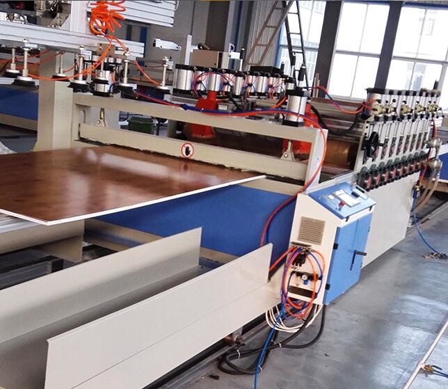 Conical Twin Screw Extruder WPC Board Production Line , PVC WPC Plastic Profile Production Line, WPC Foam Board