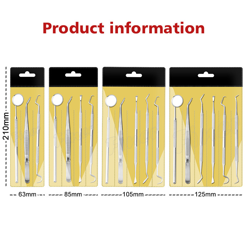 Stainless Steel Oral Clean Teeth Tools With Mouth Mirror