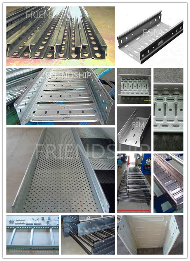 25m/min  Cable Tray Roll Forming Machine With Automatic Punching & Cuting Machines