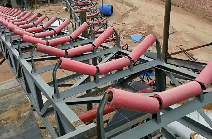 315mm Length Carbon Steel Material Conveyor Carrying Idler Roller