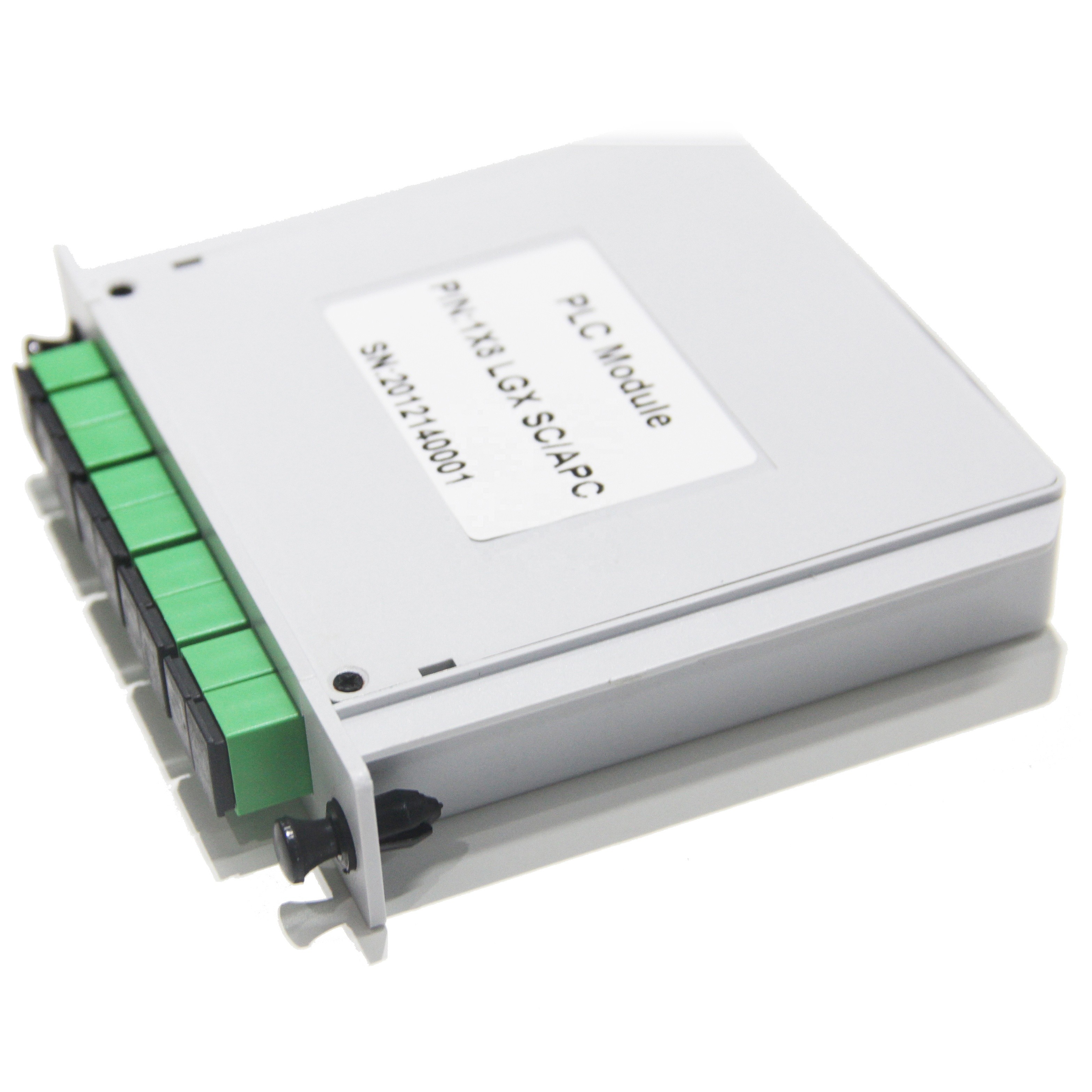 1x8 Fiber Optic Splitter PLC LGX Box SC APC Connector For FTTX PON