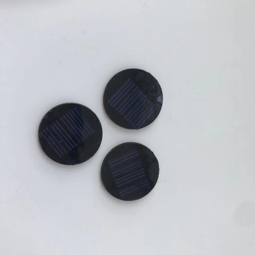 Small 25mm Round Solar Panels Polysilicon Solar cell Solar system solar garden light high power