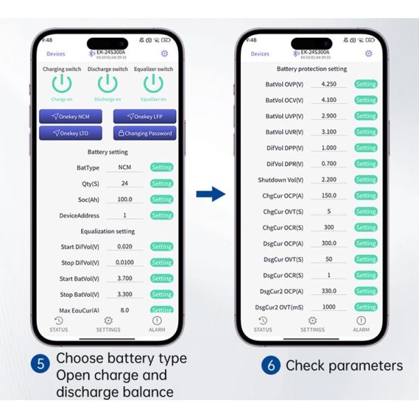 Battery Protection Board 16S-24S 200A 250A 300A BMS with 8A Active Balance BT/CAN/RS485 for Electric forklift Lifepo4 li-ion Battery