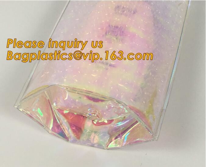 Cosmetic Slider Zip lockkk Bubble Bags Bubble Slide Pouch,Zip lockkk esd bubble bag bubble packaging wrap cosmetic pouch slide