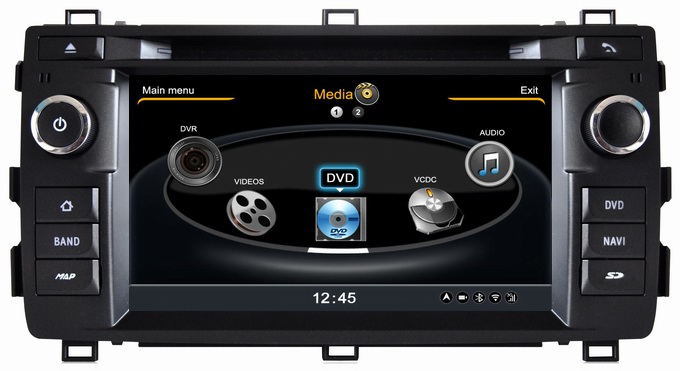 Ouchuangbo S100 dvd radio sat nav Toyota Auris 2013 with A2DP 3D 1080P video player