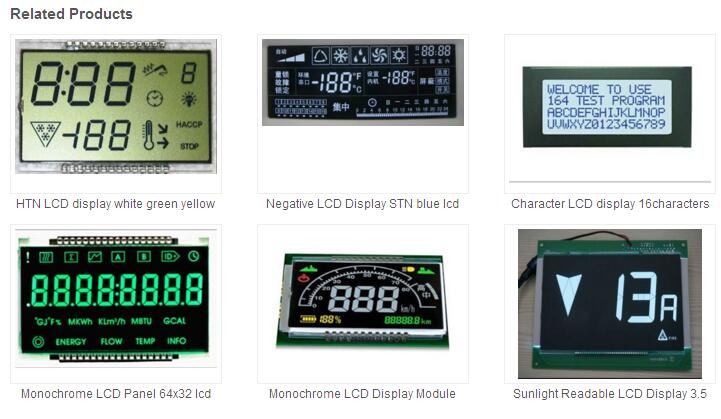 Wide Viewing Angle LCD Display TAB Solution High Contrast Monochrome FSTN Positive 240x64 Lcd Display