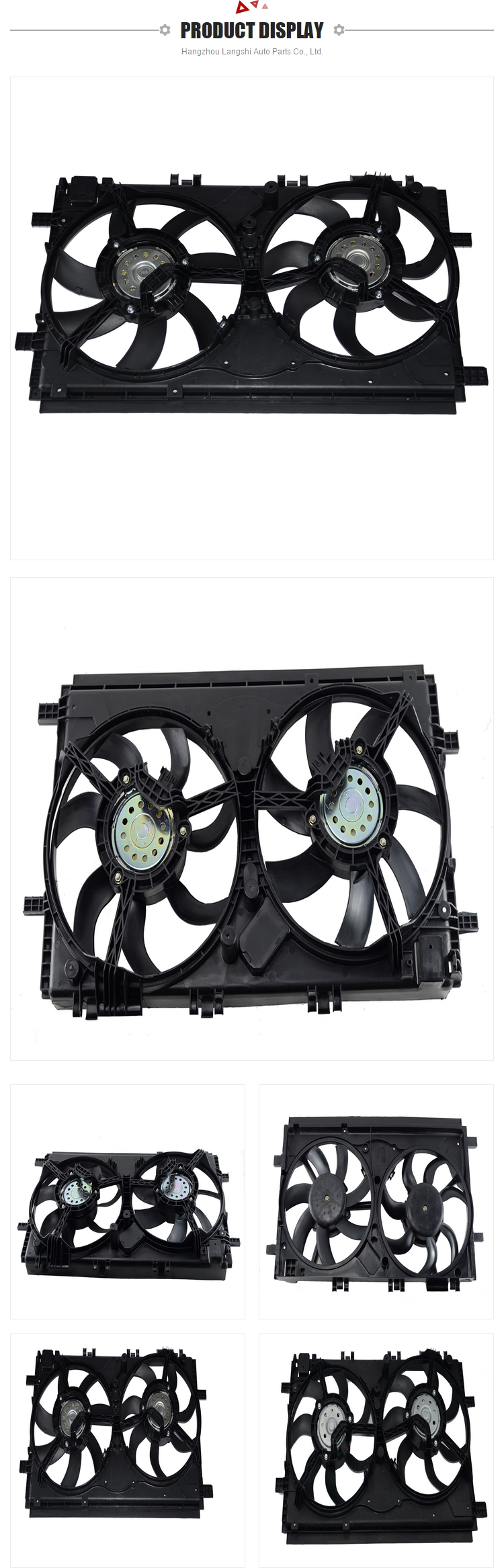 13241747 2010-2016 Buick Lacrosse Car Radiator Water Tank Electronic Cooling Fan Assembly