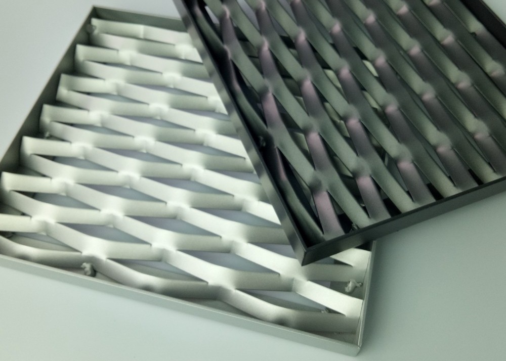 Hexagonal Decorative Screen Metal Panel Aluminum Grid Wire Mesh