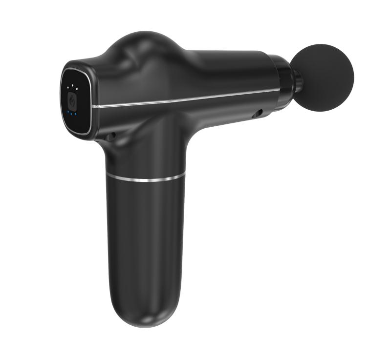 rechargeable battery cordless deep muscle tissue sports vibration massage gun with LED touch screen