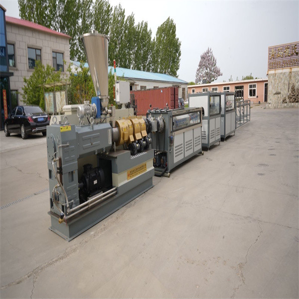 PE Spiral Pipe Extrusion Line Single Wall Plastic Corrugated Pipe Production Machine
