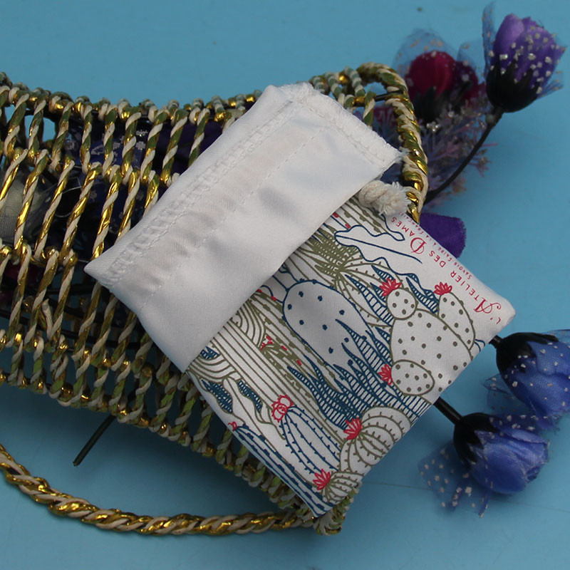 Gift Mini Cotton Drawstring Bags , 10 X 15cm Custom Cotton Drawstring Bags
