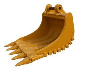Excavator Rock Bucket With Teeth , Wheel Loader Bucket For Mining