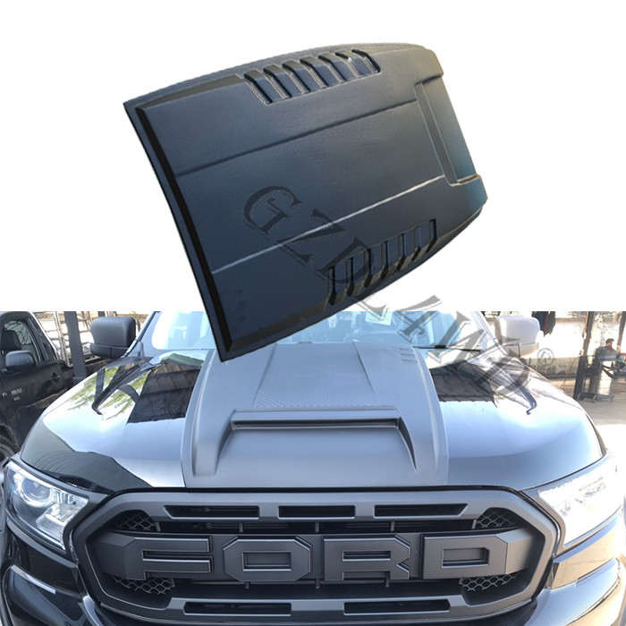 Four Wheel Parts Bolt On Hood Scoops Cover For Ford Ranger T8 ABS Plastic