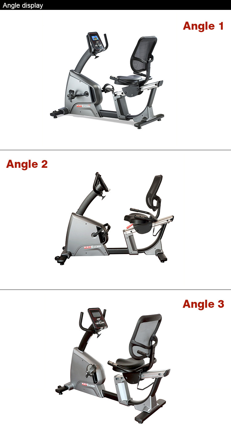 Resistance Flywheel Adult Recumbent Bike Elliptical Trainer English Language