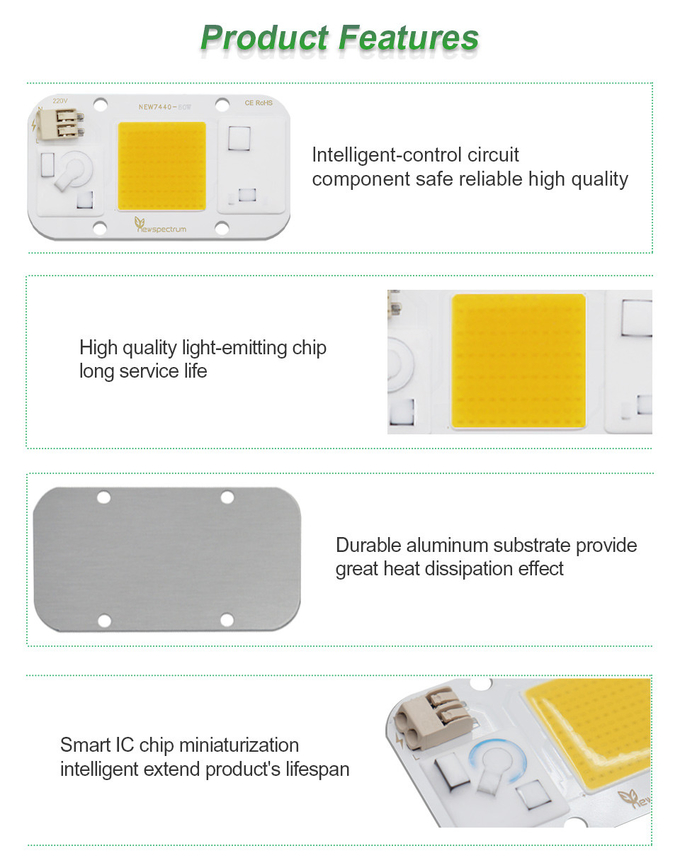 Solderless Cob Driver Led Chip Cold White 30w Led Module For DIY Floodlights