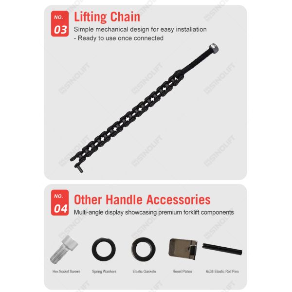 Ergonomic Pallet Truck Handle with Rubber Grip - Multi-Model Compatible