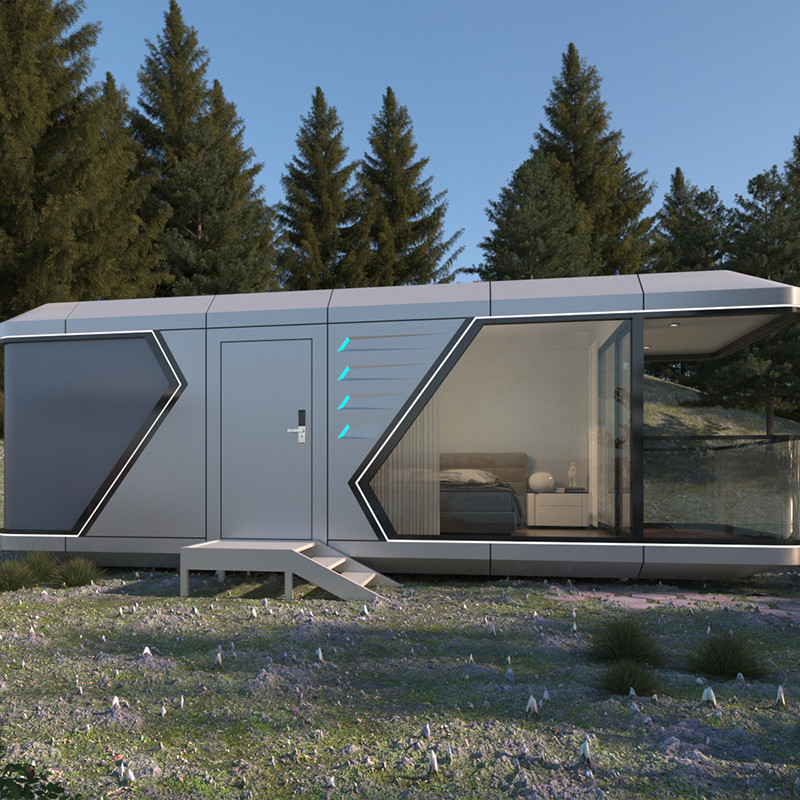 Comfort And Efficiency Mobile Space Capsule With Kitchen Customizable Ecocapsule House